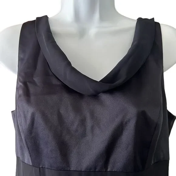 🔥 SALE 🔥 NEW Vintage Adrianna Papell Evenings Navy Blue Sleeveless Long Dress 10 - Picture 6 of 15